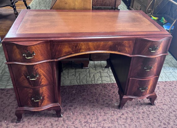 Flame Mahogany Kneehole Desk