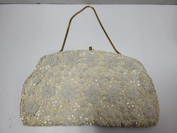 Crown Colony Beaded & Sequin Clutch