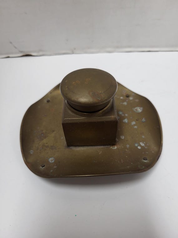 Brass Inkwell