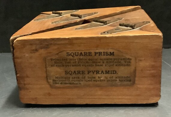 Square Prism Square Pyramid wood