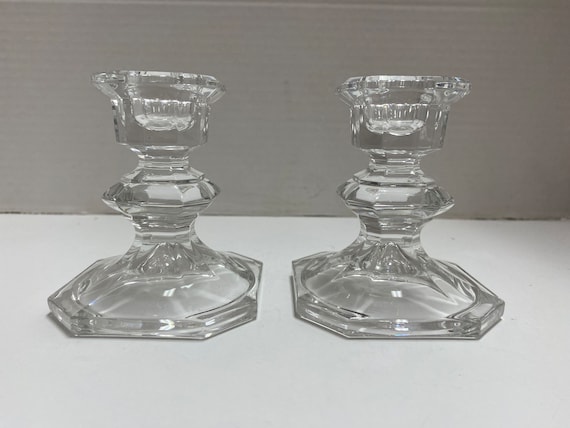 Lead Crystal Candlestick Candle Holders