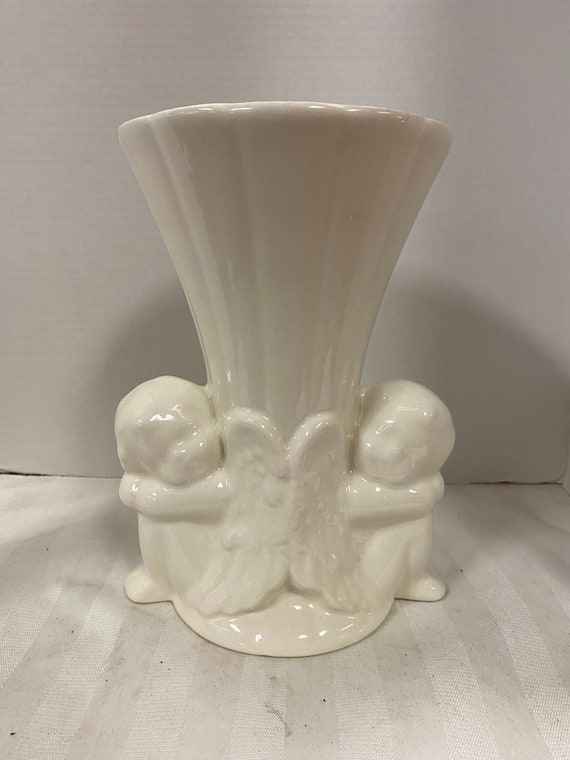 Cherubs Ceramic Vase