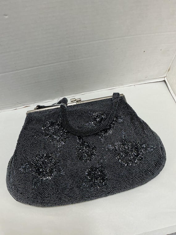 Black Beaded Purse