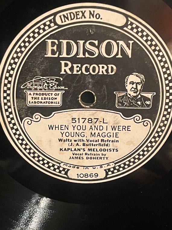 Edison Diamond Disc record "Ben Bolt"
