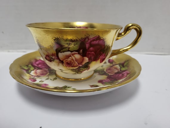 Royal Chelsea Golden Rose Teacup