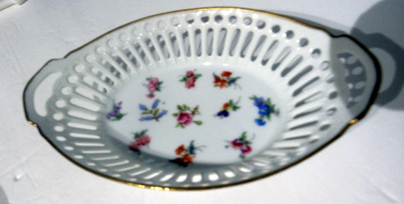 Floral small trinket dish