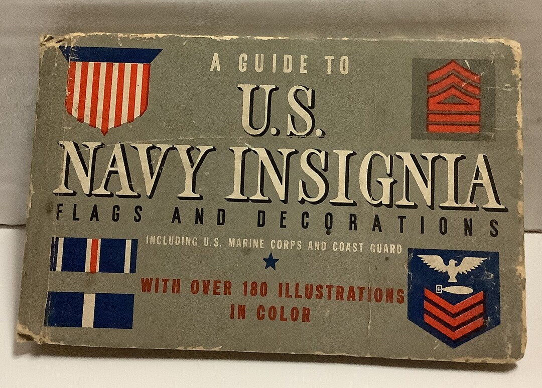 U.S. Navy Insignia Book Etsy