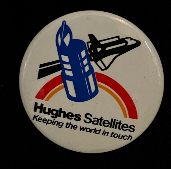 Hughes Satellites pin back button