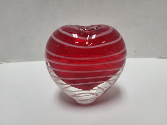 Red Heart Shaped Bud Vase