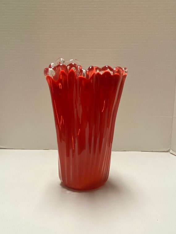 MCM Cased Glass Vase