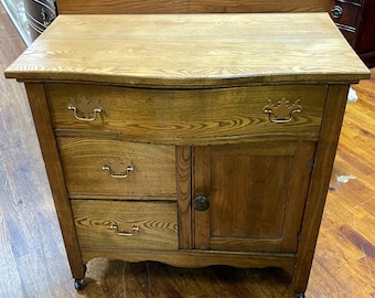 Oak Wash Stand or dry sink