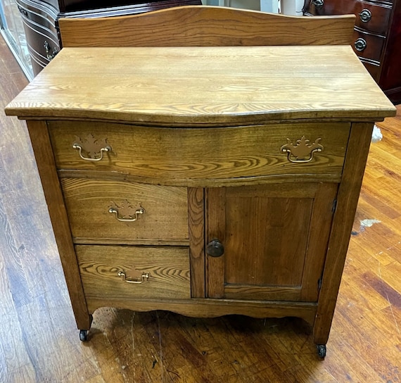 Oak Wash Stand or dry sink