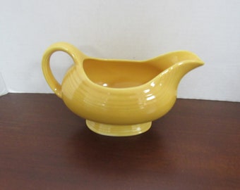 Yellow Fiesta Open Sauce or gravy boat