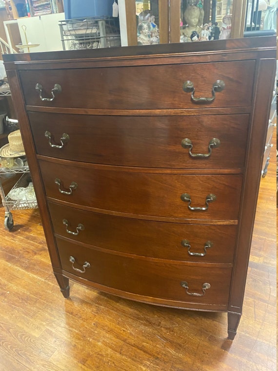 Vintage Mahogany Highboy Dresser
