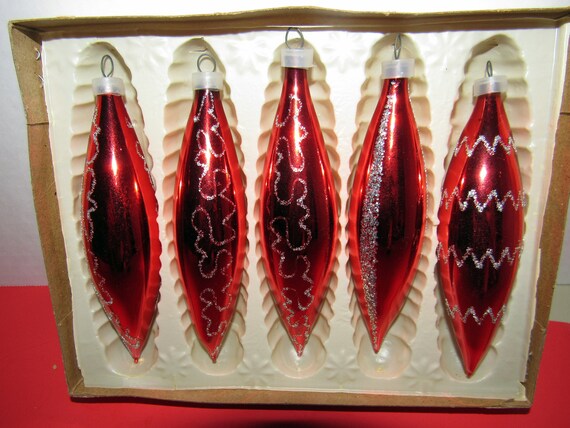 Vintage Christmas Ornaments MIB