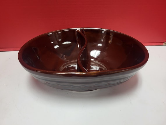 Marcrest Divided Stoneware Bowl