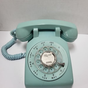 Light Blue Rotary Phone - Etsy