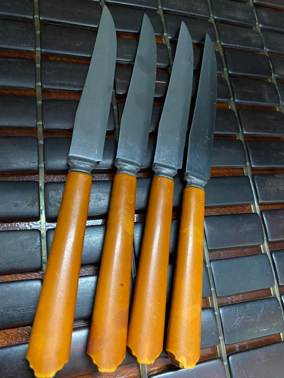 Bakelite Butterscotch Knives