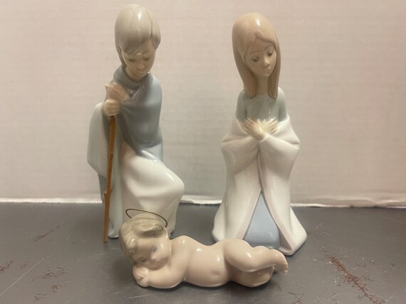 Llardo Figures Set Joseph, Virgin Mary, Baby Jesus