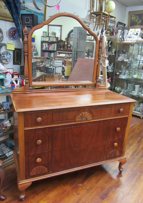 Vintage Dresser and Mirror
