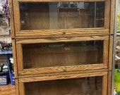 Oak barrister bookshelf