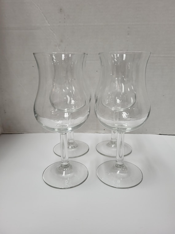 4 Clear Mimosa Glasses