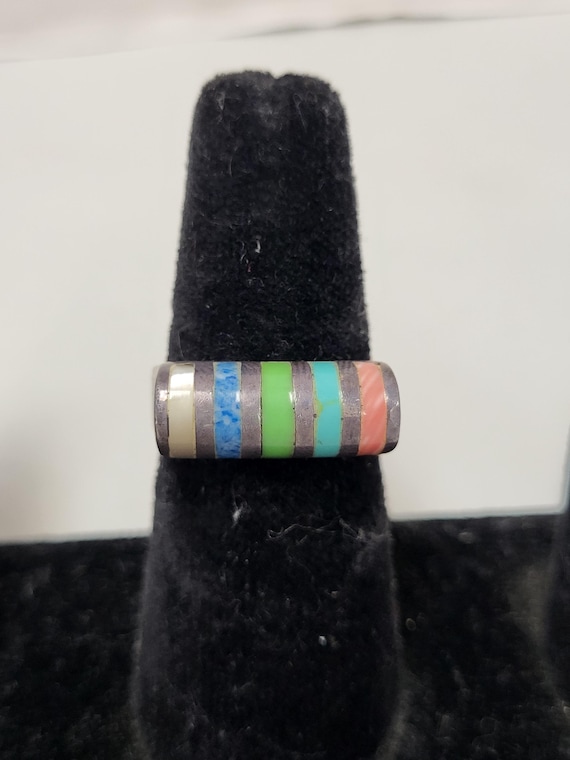 Multi Stone Sterling Ring