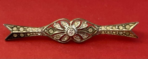 Sterling Bar Brooch