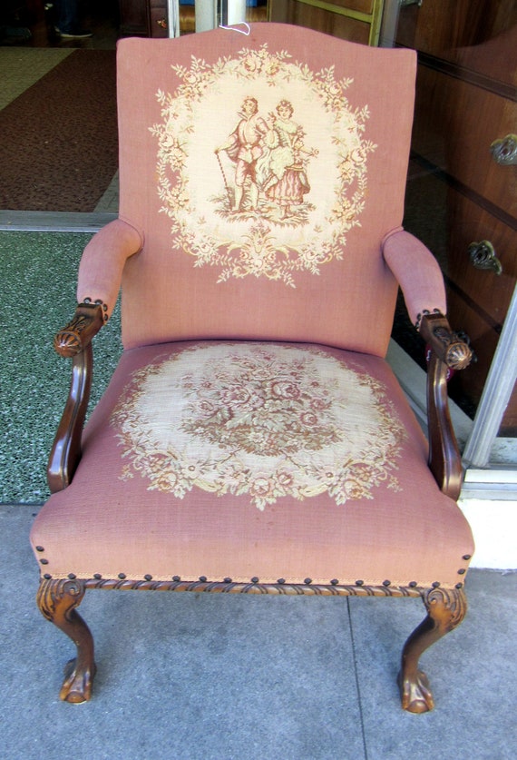 Vintage pink armchair