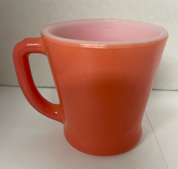 Fire King dark pink mug