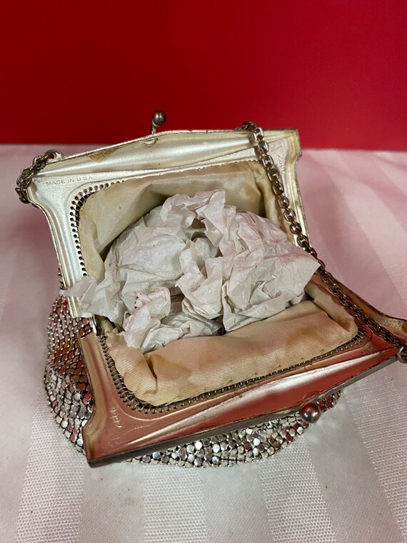 Silver Mesh Whiting and Davis Handbag - image 6