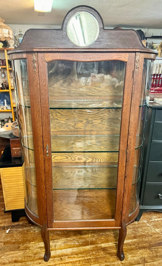 Tiger Oak Curio cabinet