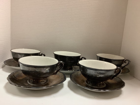 RW Bavaria Dekor Lusterware Teacups