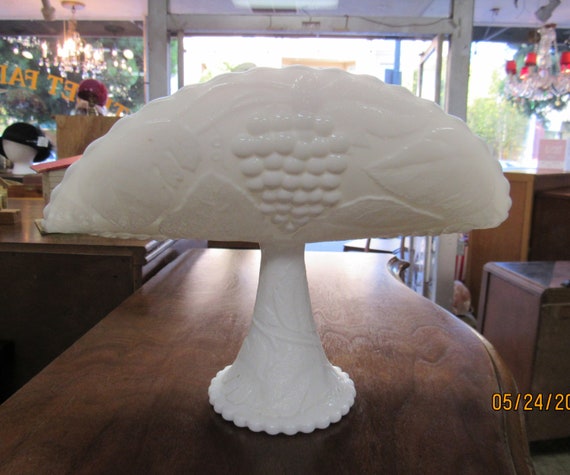 Milk Glass Banana Holder