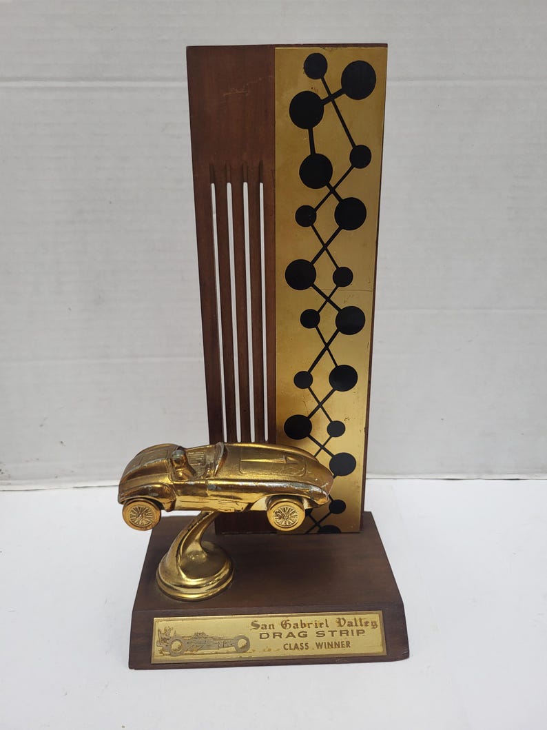 Drag Strip Race Trophy - Etsy