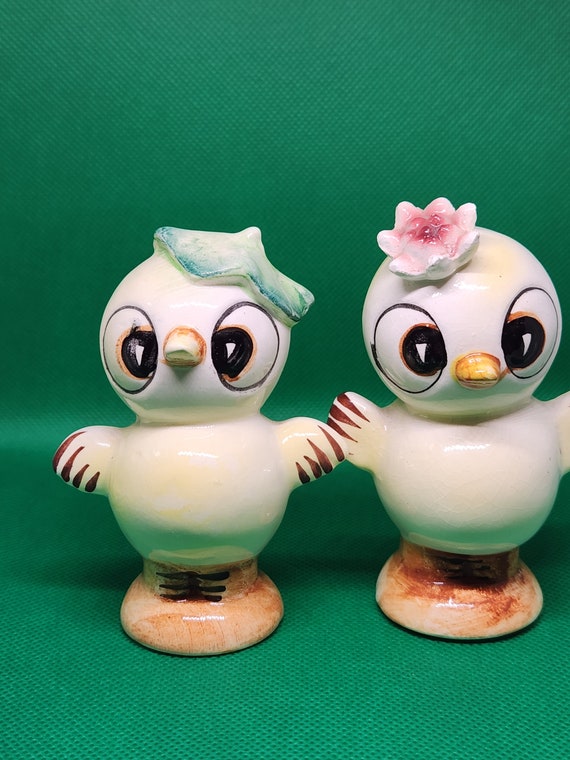 Anthromorphic Chicks Salt and Pepper Shakers