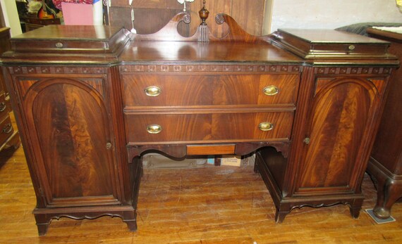 Antique flame mahogany buffet