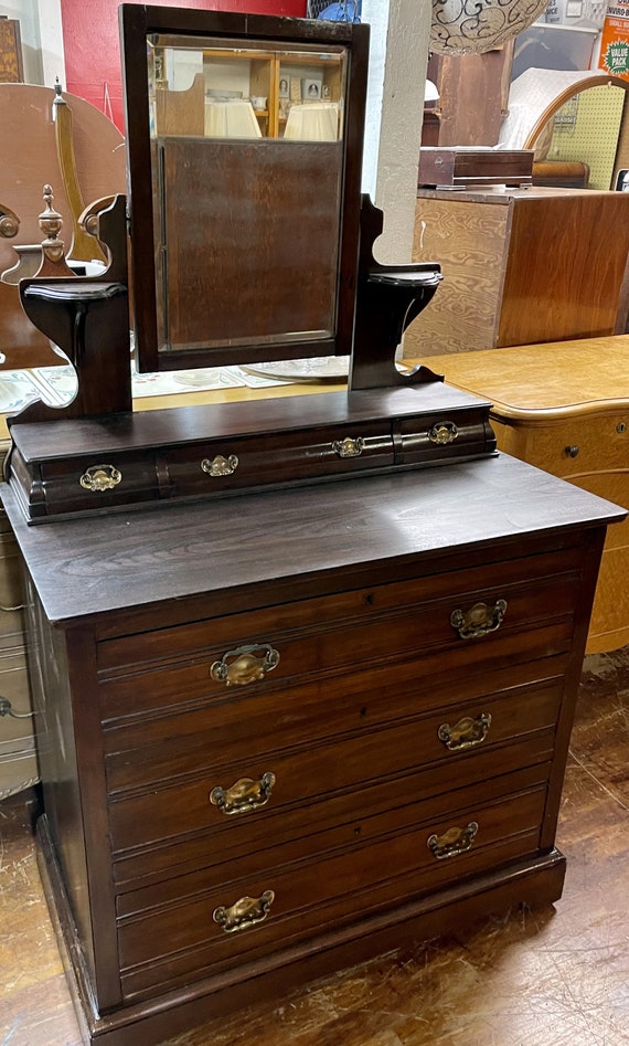 Antique Dresser with Mirror