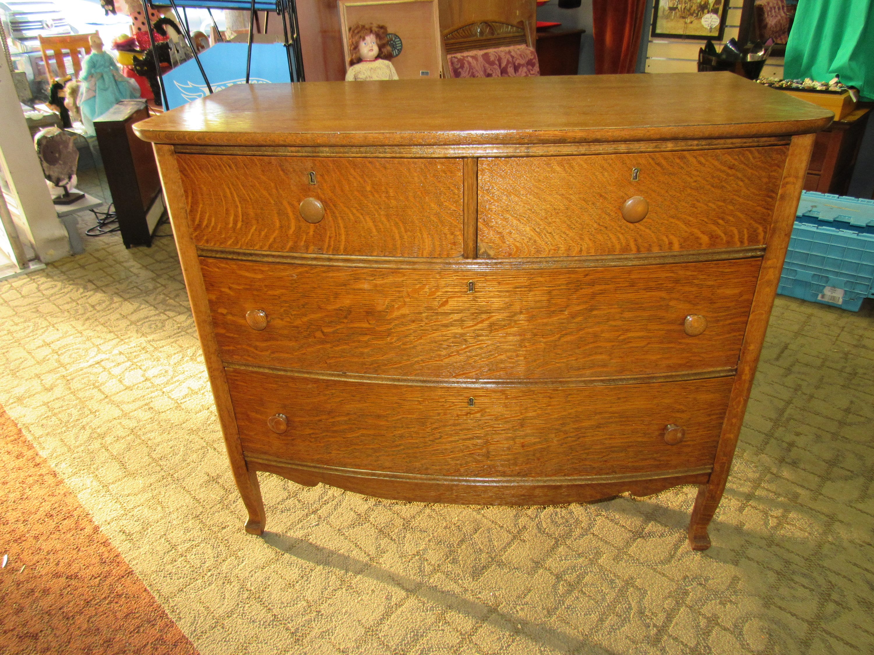 Tiger Oak Dresser