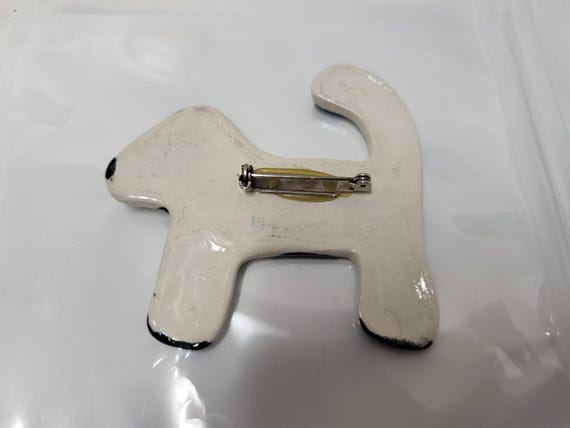 Ceramic Dalmatian Brooch - image 3
