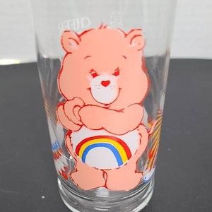 CHEER BEAR Care Bear Pizza Hut glass