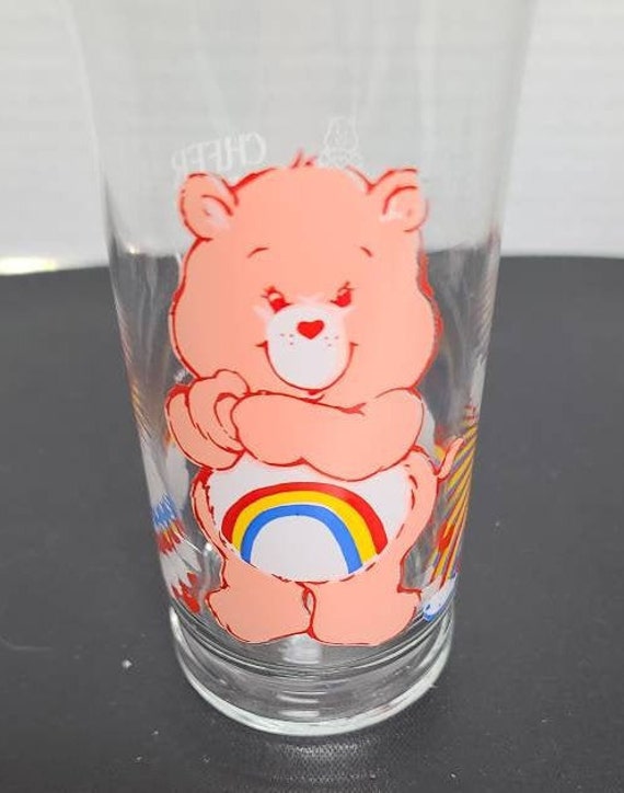 CHEER BEAR Care Bear Pizza Hut glass