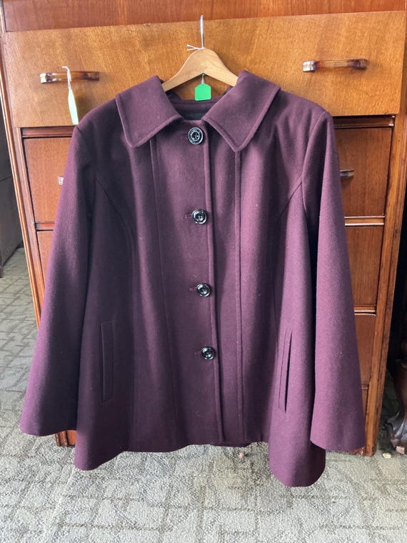 London Fog Purple Peacoat
