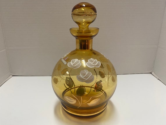 Italian Floral Decanter