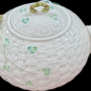 Belleek style teapot