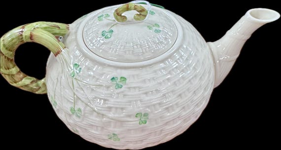 Belleek style teapot
