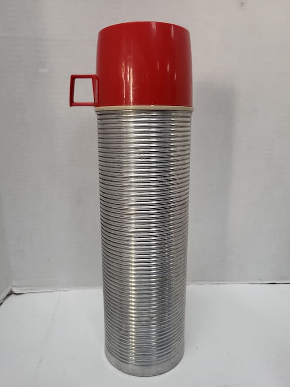 32 oz Ribbed Aluminum Thermos