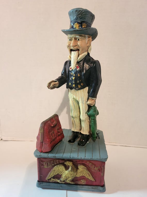 Cast Iron Uncle Sam Bank