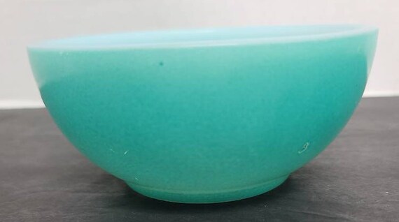 Fire King Chili Bowl Teal
