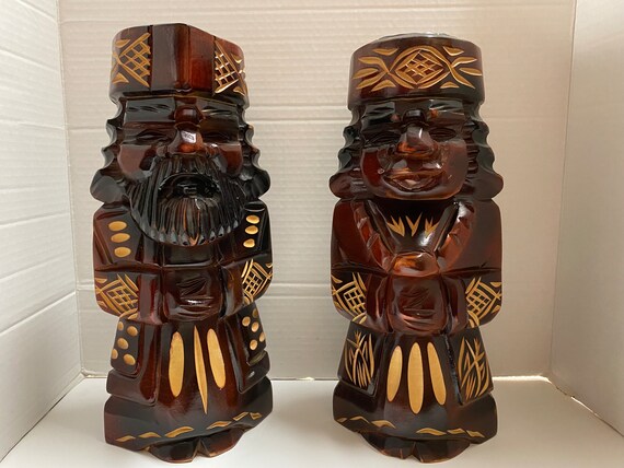 Aino Hand Carved Statues